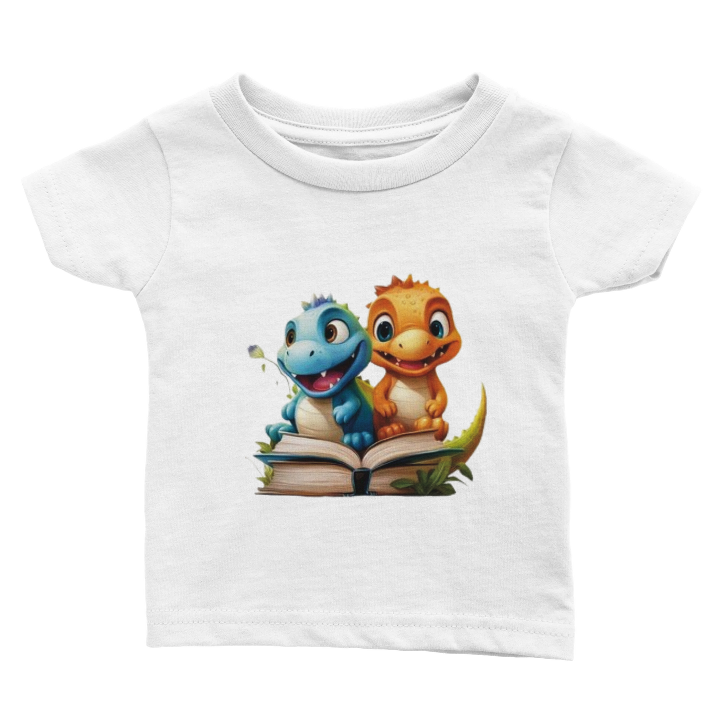 Baby-T-Shirt mit süßen Dinos