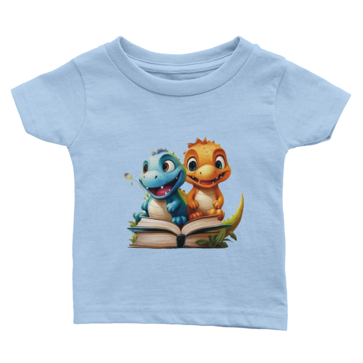 Baby-T-Shirt mit süßen Dinos